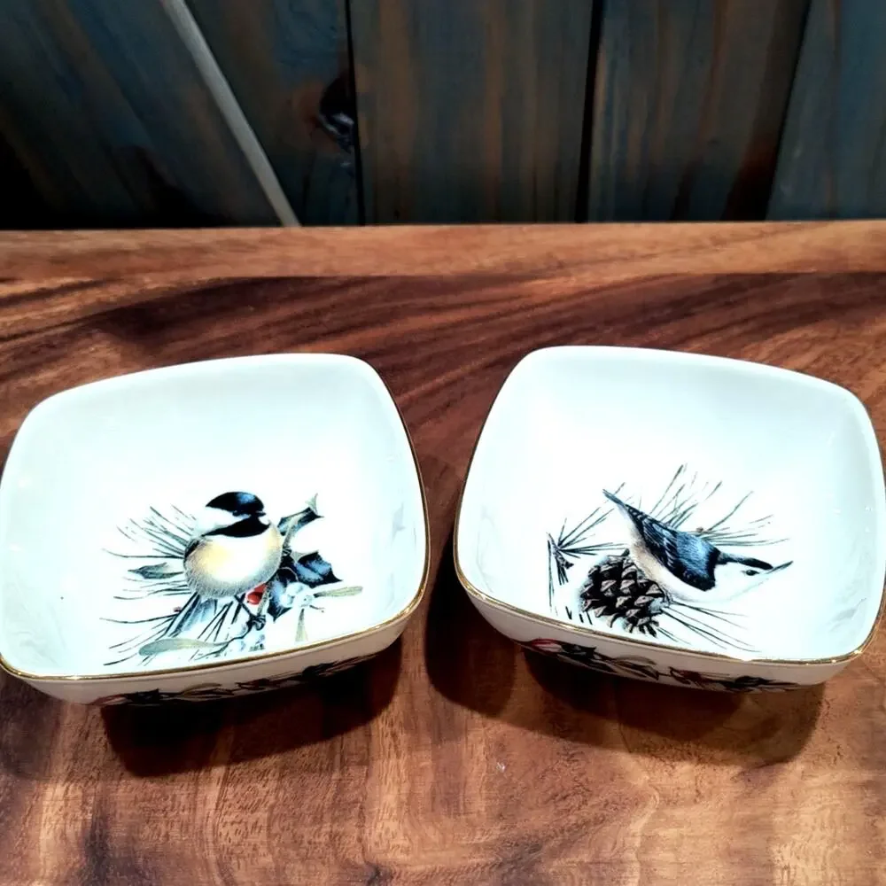 655. Lenox Winter Greetings Dipping Bowl Set